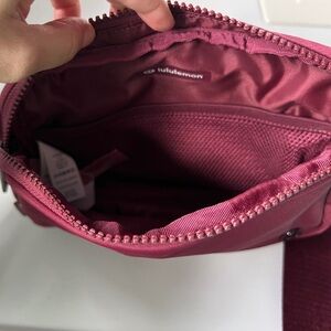 Lululemon burgundy everywhere belt bag - it’s burgundy not red